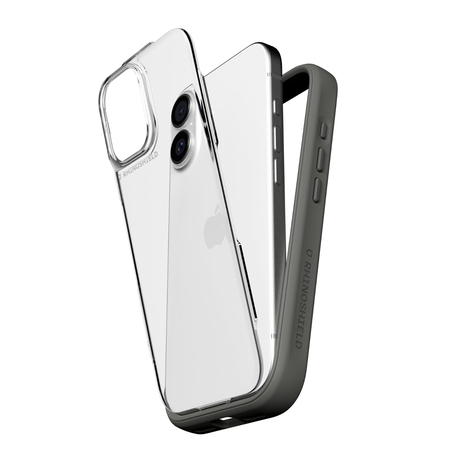 RhinoShield Phone Case Compatible with iPhone 17 Pro Max | Mod NX - Modular Protective Bumper Case Without Backplate, Slim Design, Shockproof with Military Grade Drop Protection - Graphite