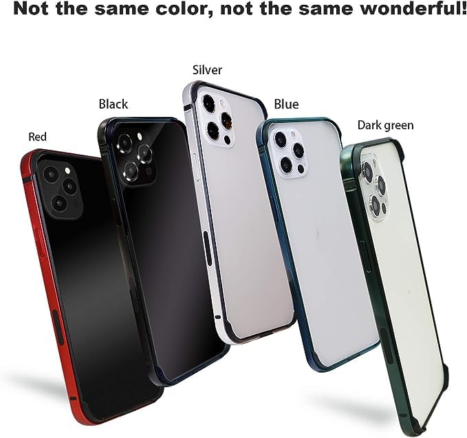 New Aluminum Frame Metal Bumper Frame Slim Hard Case Cover for iPhone17/Pro MAX, Metal Frame with Soft Inner Bumper, Raised Edge Protection (Black, for iPhone17Pro Max)