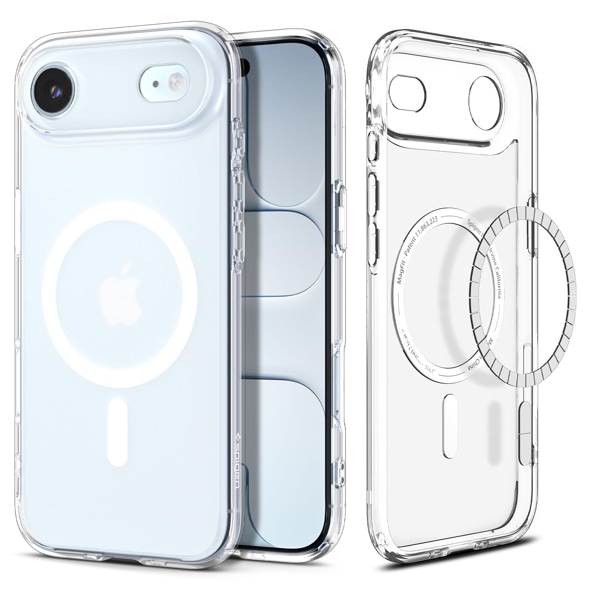 Spigen for iPhone 17 Pro Max Case, Ultra Hybrid MagFit [TPU Covered Camera Control] [Anti-Yellowing] [Compatible with Magsafe] - Clear