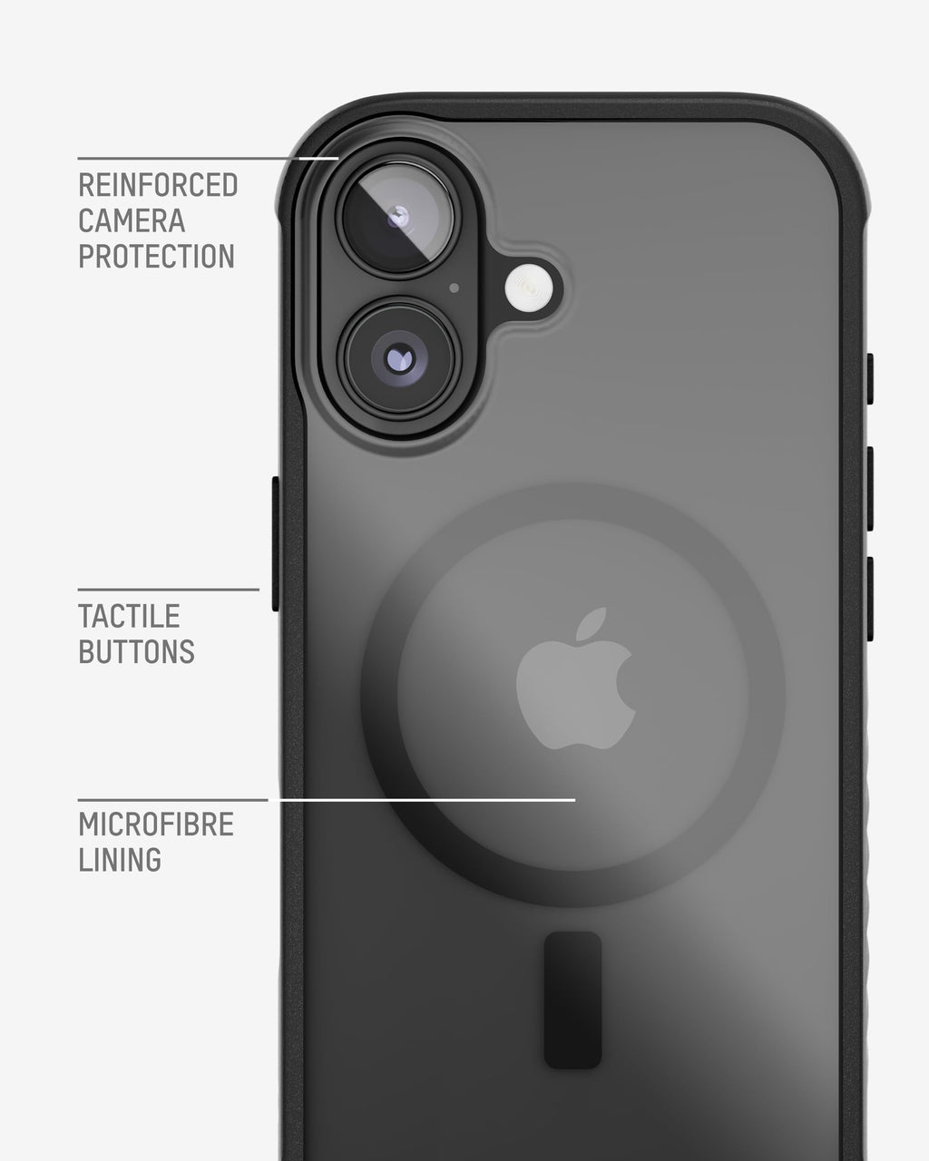 Mous for iPhone 17 Pro Max Case Clear, Compatible with MagSafe [Camera Control Cover] - Clarity - Anti-Yellowing Shockproof Cover for iPhone 17 Pro Max - Scratch Resistant Crystal Clear & Slim Design