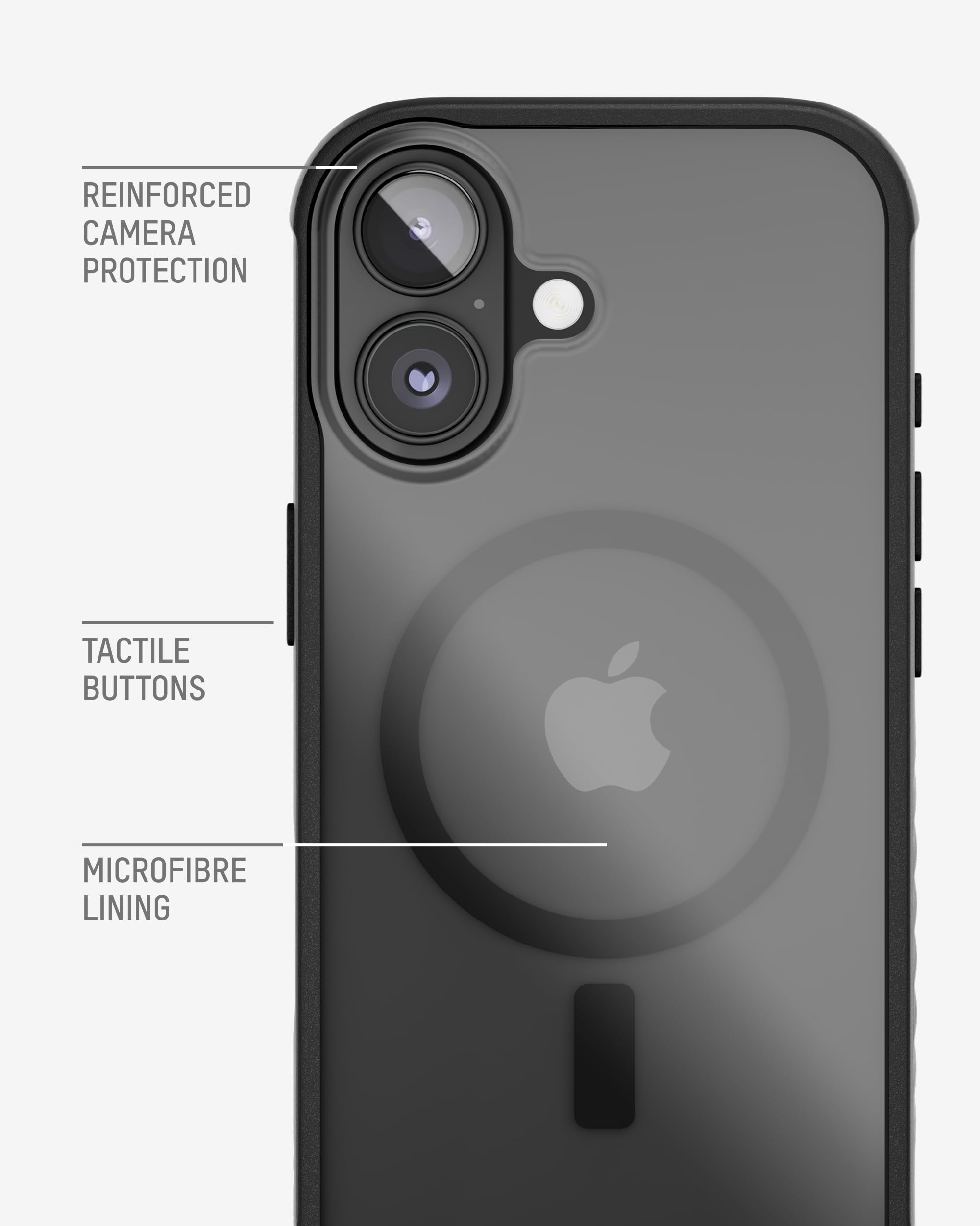 Mous for iPhone 17 Pro Max Case Clear, Compatible with MagSafe [Camera Control Cover] - Clarity - Anti-Yellowing Shockproof Cover for iPhone 17 Pro Max - Scratch Resistant Crystal Clear & Slim Design