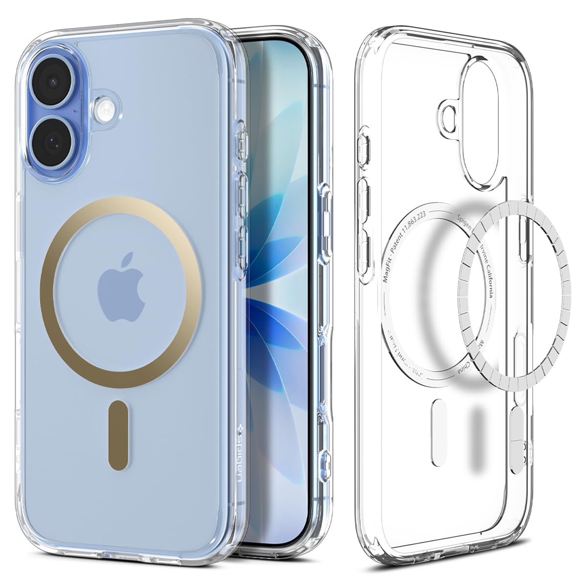 Spigen for iPhone 17 Pro Max Case, Ultra Hybrid MagFit [TPU Covered Camera Control] [Anti-Yellowing] [Compatible with Magsafe] - Clear