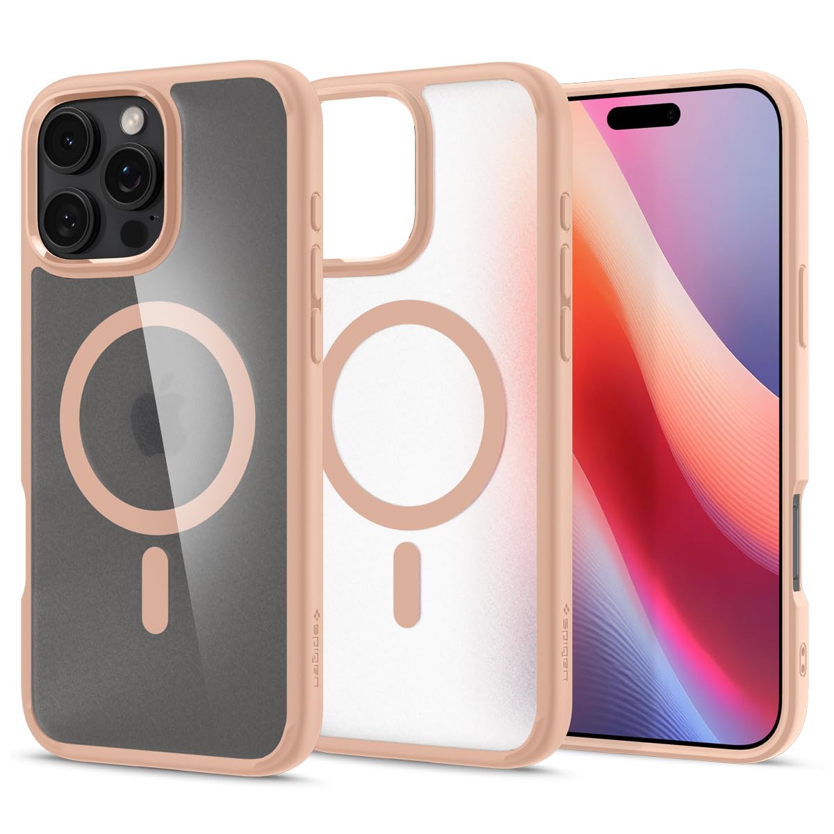 Spigen for iPhone 17 Pro Max Case, Ultra Hybrid MagFit [TPU Covered Camera Control] [Anti-Yellowing] [Compatible with Magsafe] - Clear