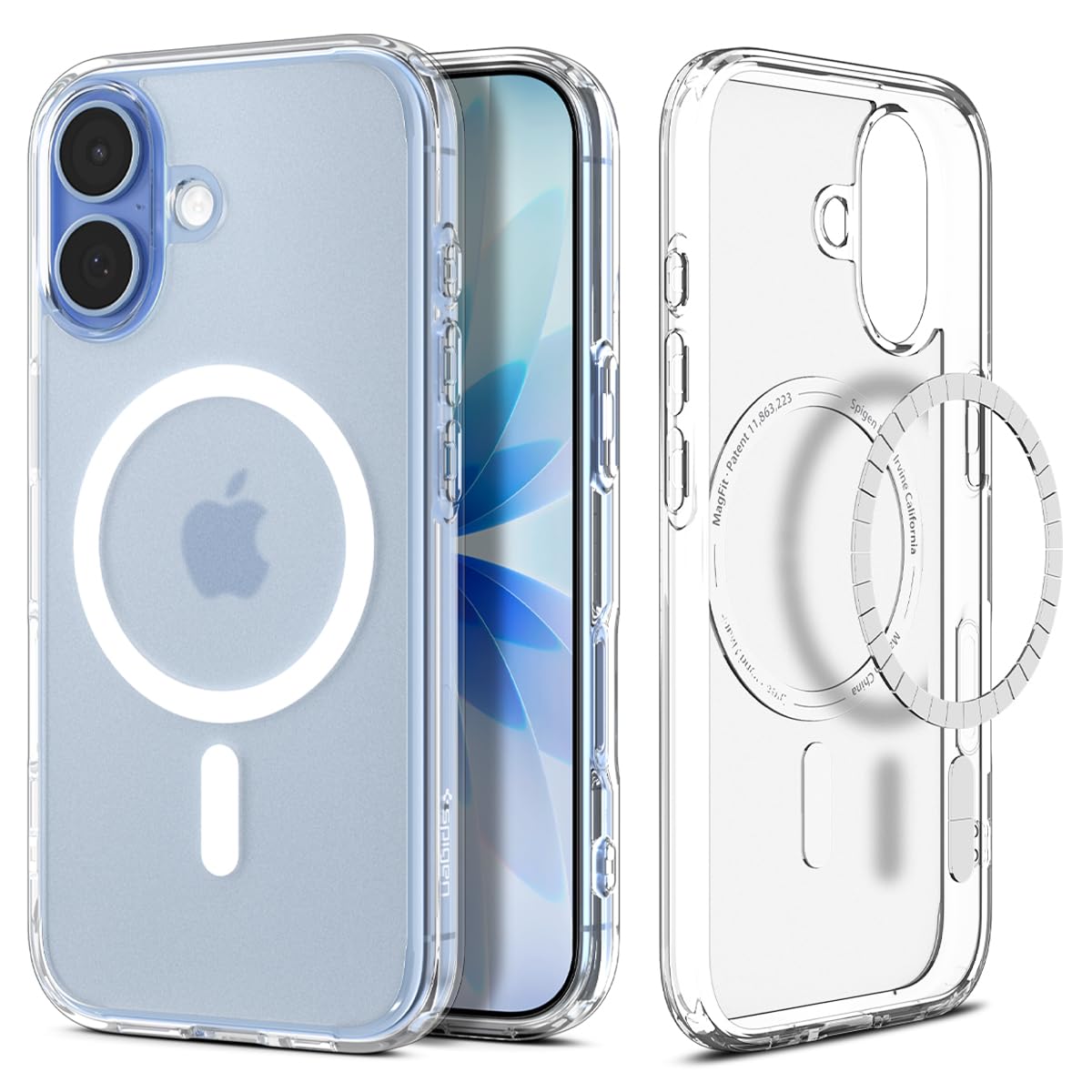Spigen for iPhone 17 Pro Max Case, Ultra Hybrid MagFit [TPU Covered Camera Control] [Anti-Yellowing] [Compatible with Magsafe] - Clear