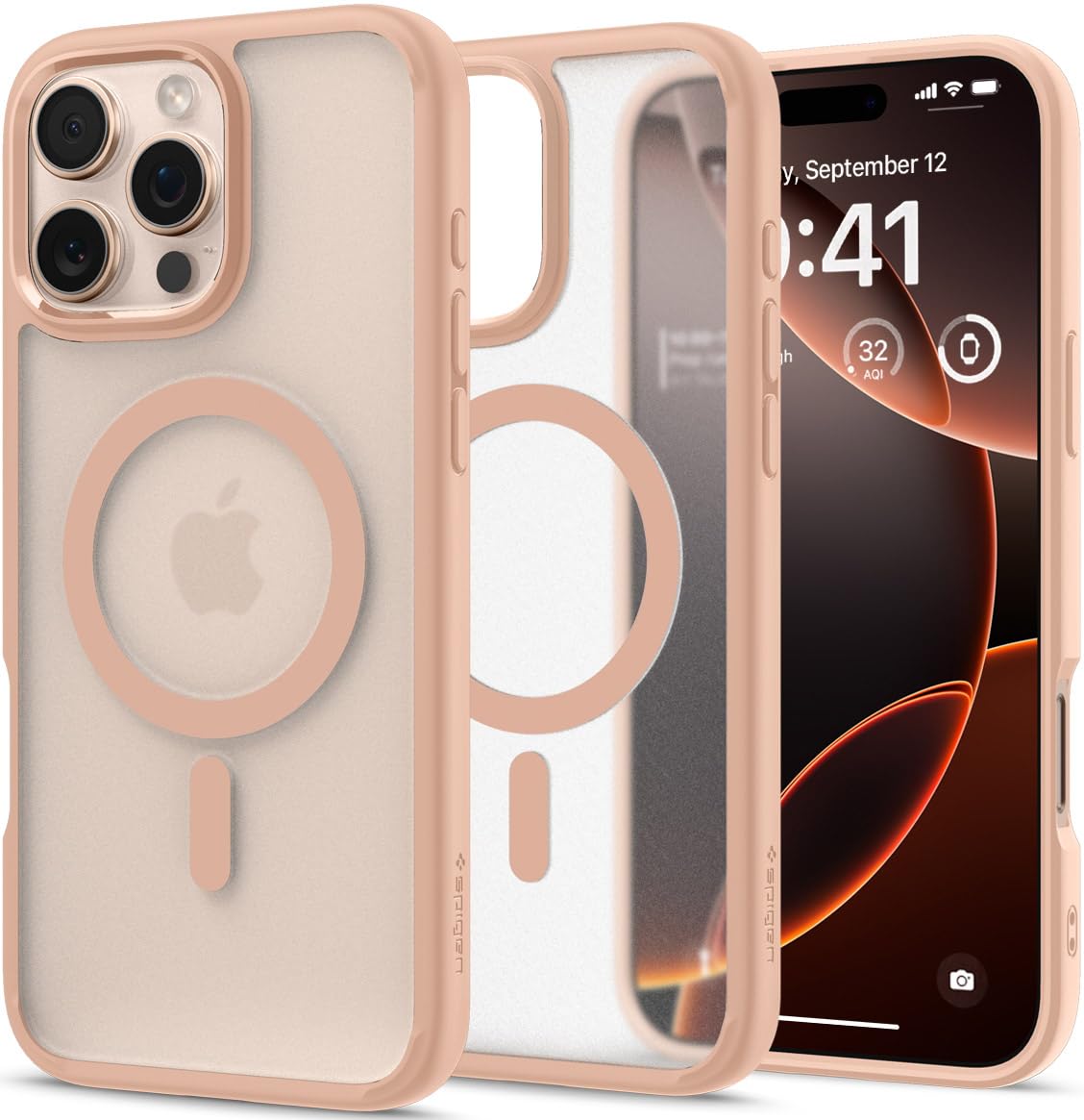 Spigen for iPhone 17 Pro Max Case, Ultra Hybrid MagFit [TPU Covered Camera Control] [Anti-Yellowing] [Compatible with Magsafe] - Clear
