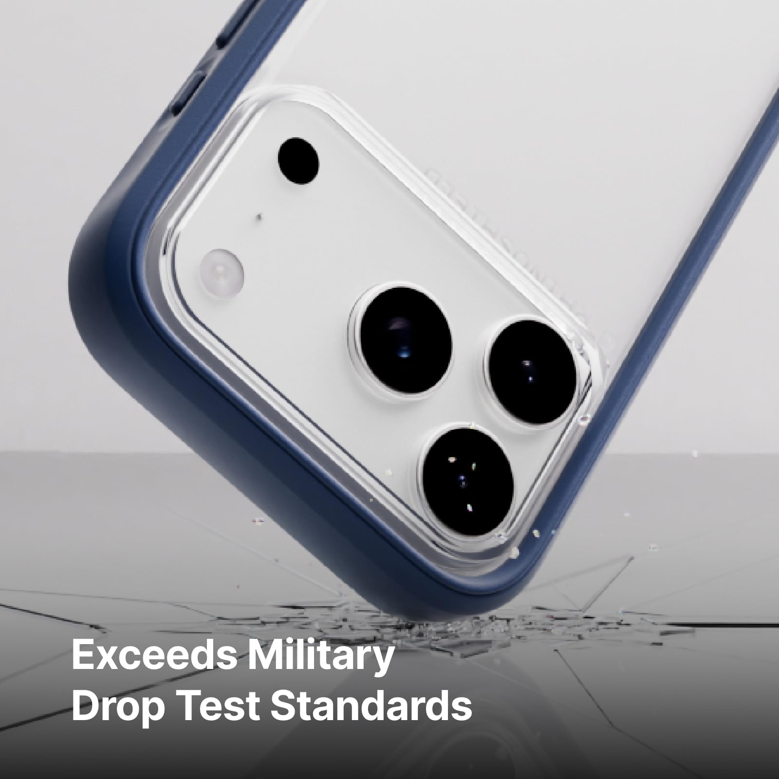 RhinoShield Phone Case Compatible with iPhone 17 Pro Max | Mod NX - Modular Protective Bumper Case Without Backplate, Slim Design, Shockproof with Military Grade Drop Protection - Graphite