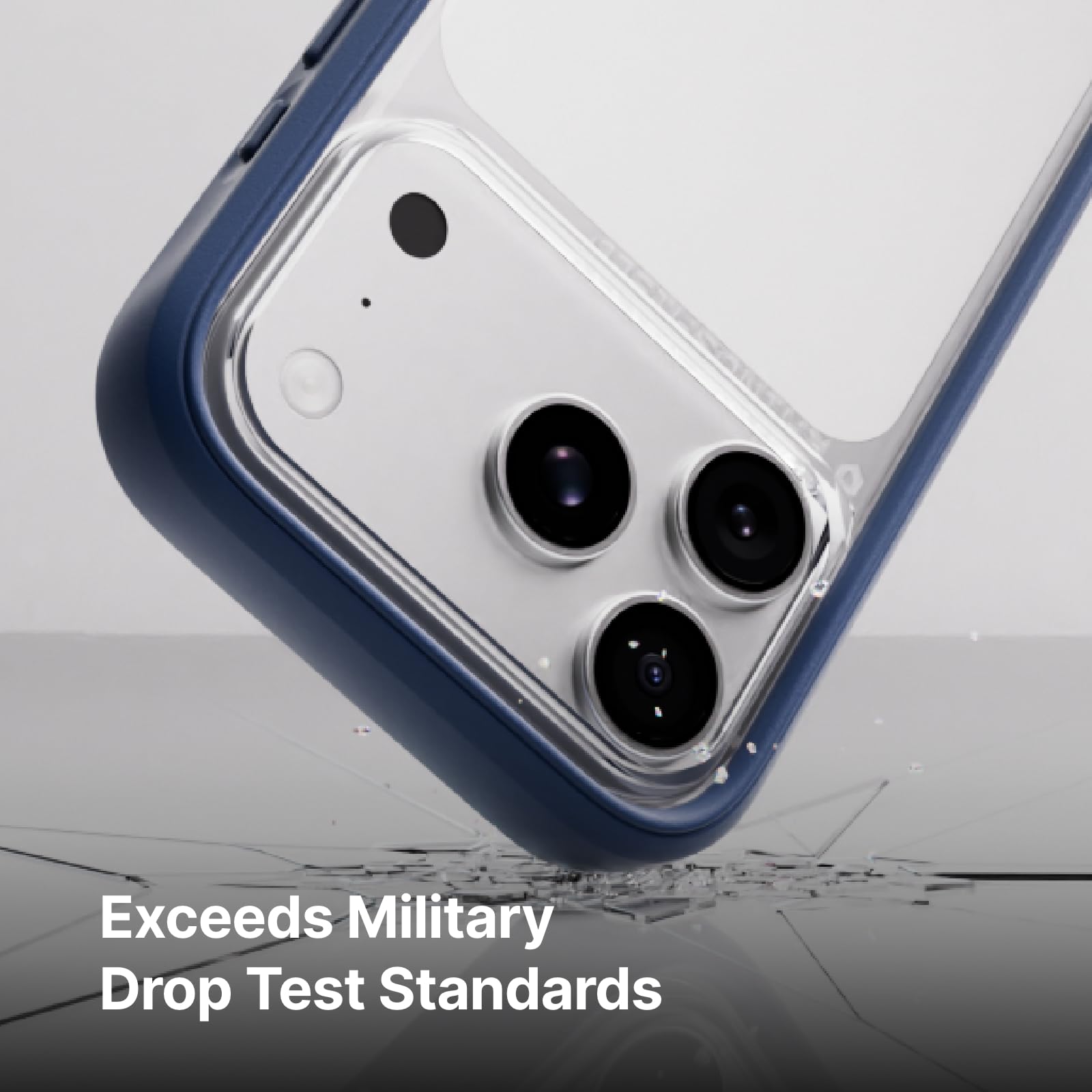 RhinoShield Phone Case Compatible with iPhone 17 Pro Max | Mod NX - Modular Protective Bumper Case Without Backplate, Slim Design, Shockproof with Military Grade Drop Protection - Graphite