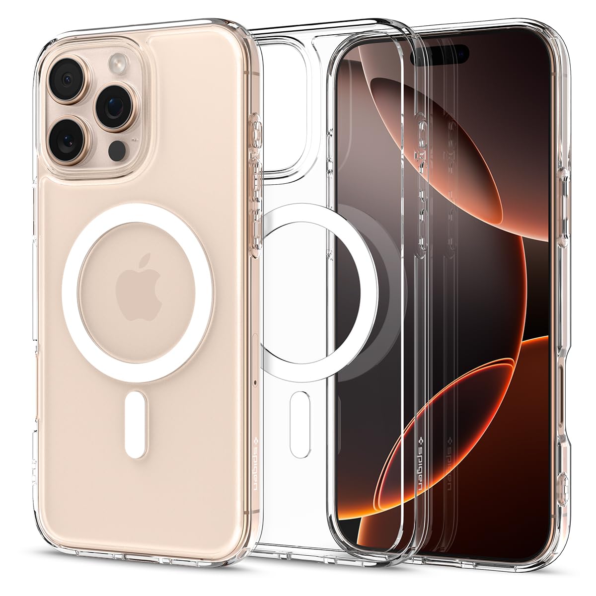 Spigen for iPhone 17 Pro Max Case, Ultra Hybrid MagFit [TPU Covered Camera Control] [Anti-Yellowing] [Compatible with Magsafe] - Clear