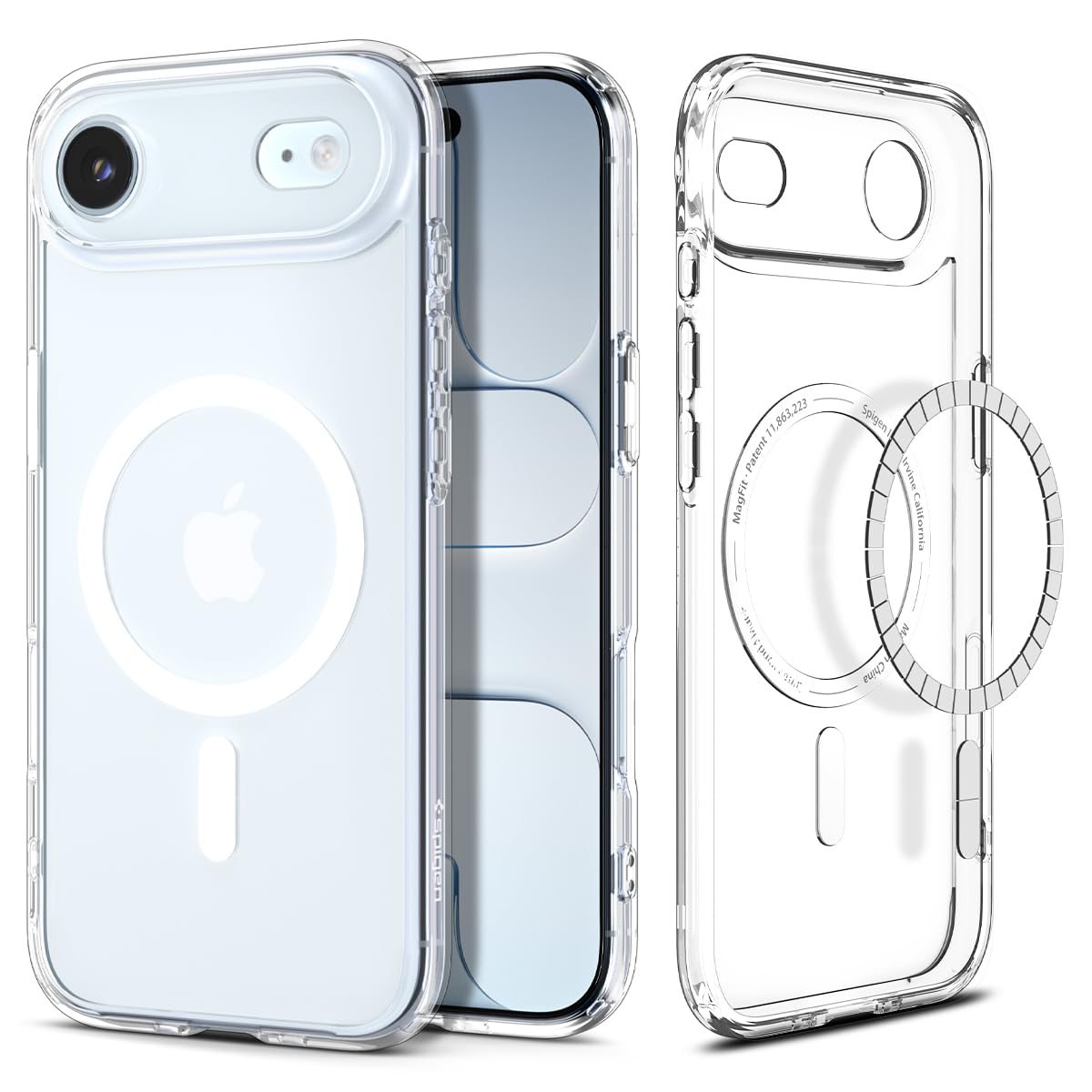 Spigen for iPhone 17 Pro Max Case, Ultra Hybrid MagFit [TPU Covered Camera Control] [Anti-Yellowing] [Compatible with Magsafe] - Clear