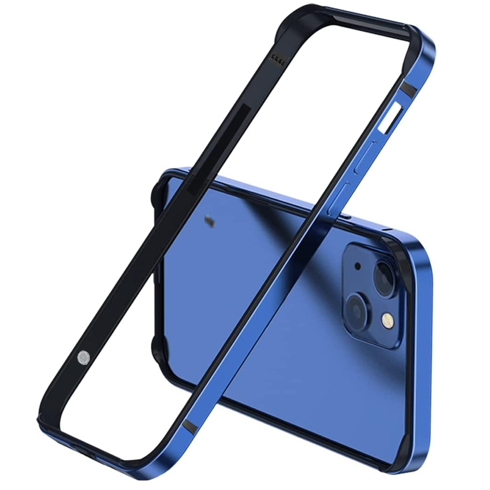 New Aluminum Frame Metal Bumper Frame Slim Hard Case Cover for iPhone17/Pro MAX, Metal Frame with Soft Inner Bumper, Raised Edge Protection (Black, for iPhone17Pro Max)