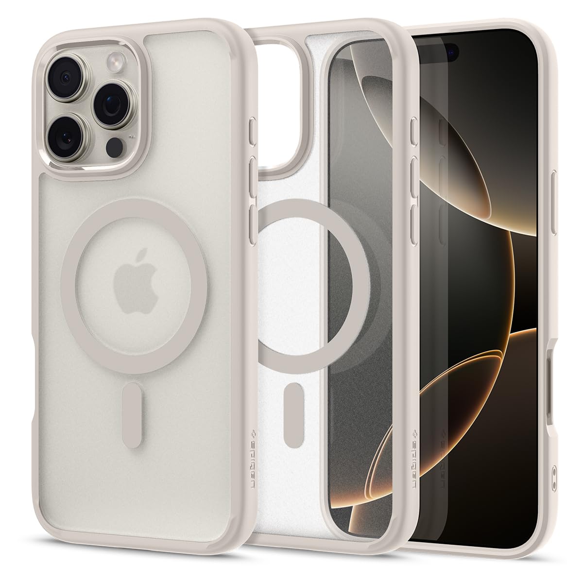 Spigen for iPhone 17 Pro Max Case, Ultra Hybrid MagFit [TPU Covered Camera Control] [Anti-Yellowing] [Compatible with Magsafe] - Clear