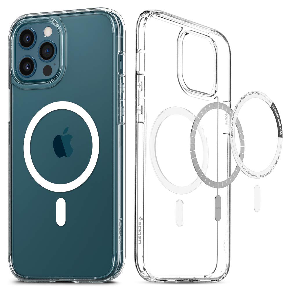 Spigen for iPhone 17 Pro Max Case, Ultra Hybrid MagFit [TPU Covered Camera Control] [Anti-Yellowing] [Compatible with Magsafe] - Clear