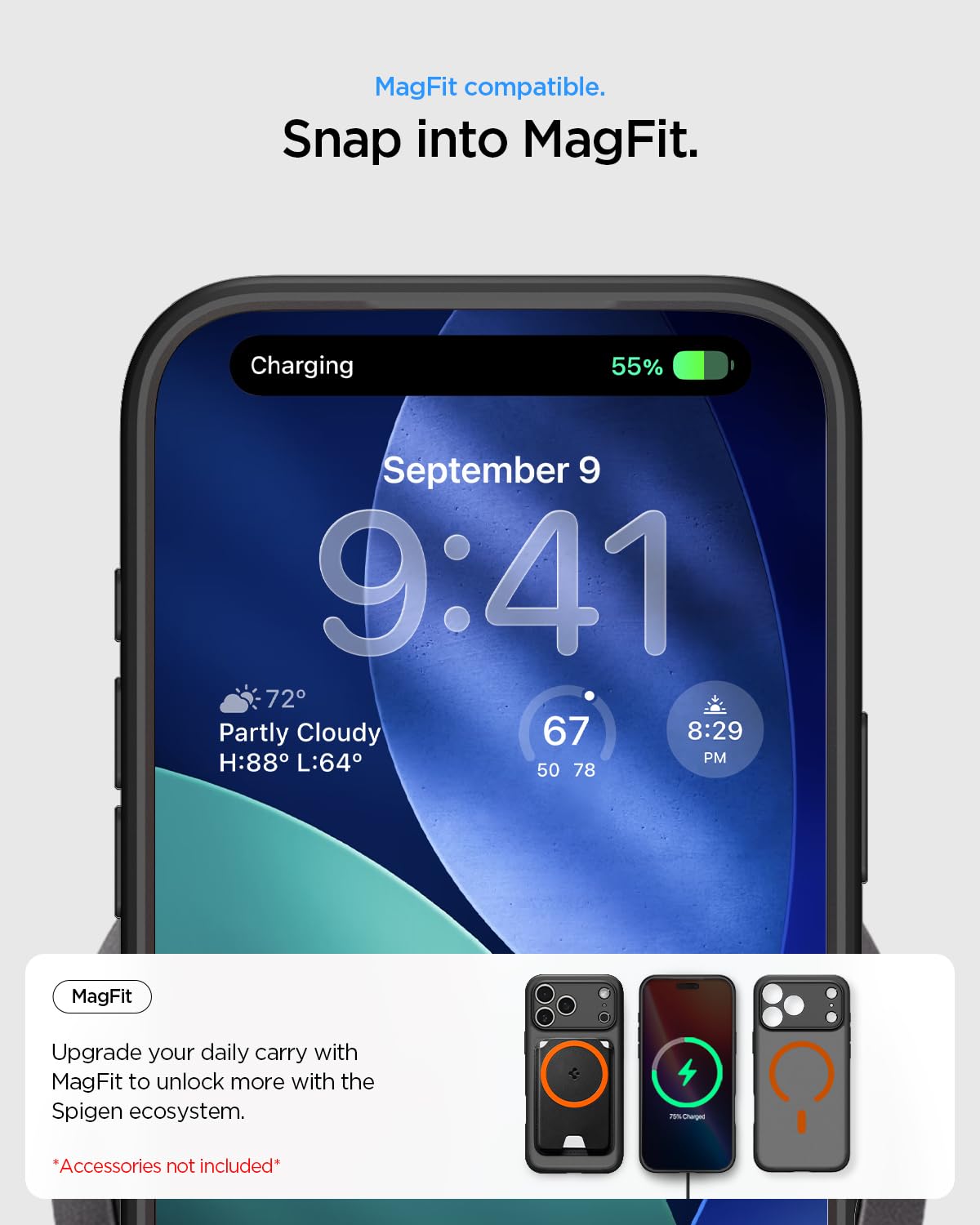 Spigen for iPhone 17 Pro Max Case, Ultra Hybrid MagFit [TPU Covered Camera Control] [Anti-Yellowing] [Compatible with Magsafe] - Clear