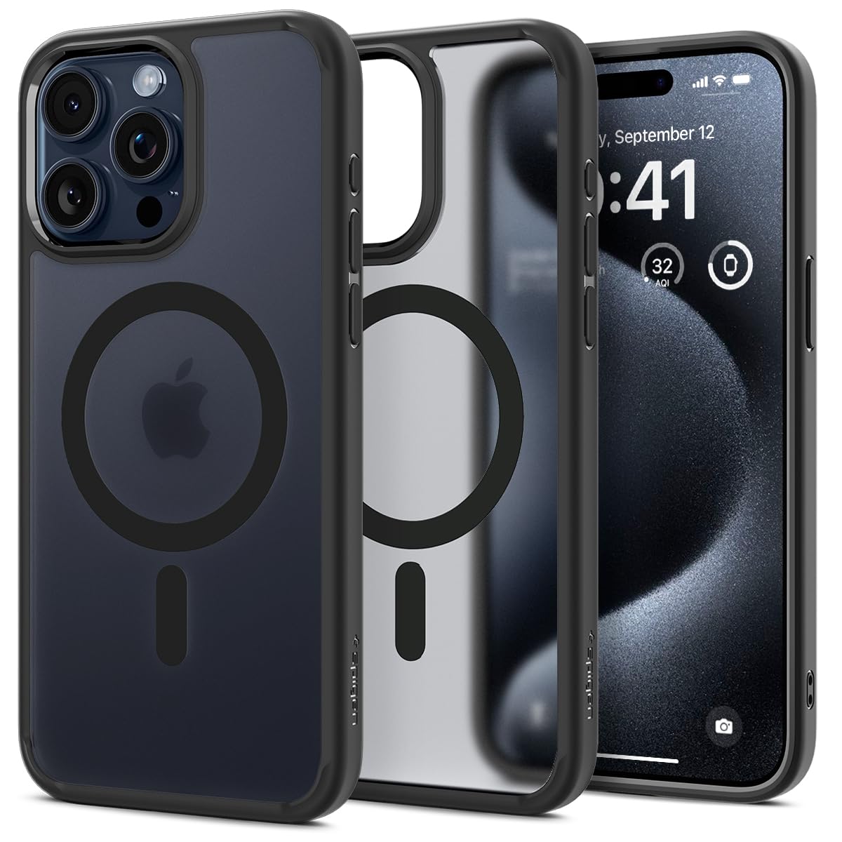 Spigen for iPhone 17 Pro Max Case, Ultra Hybrid MagFit [TPU Covered Camera Control] [Anti-Yellowing] [Compatible with Magsafe] - Clear