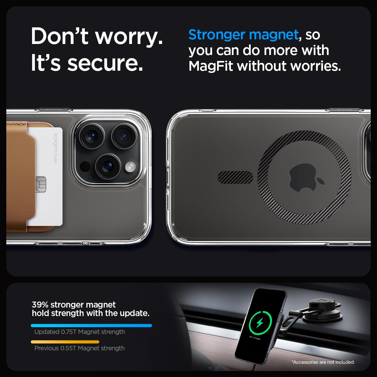 Spigen for iPhone 17 Pro Max Case, Ultra Hybrid MagFit [TPU Covered Camera Control] [Anti-Yellowing] [Compatible with Magsafe] - Clear