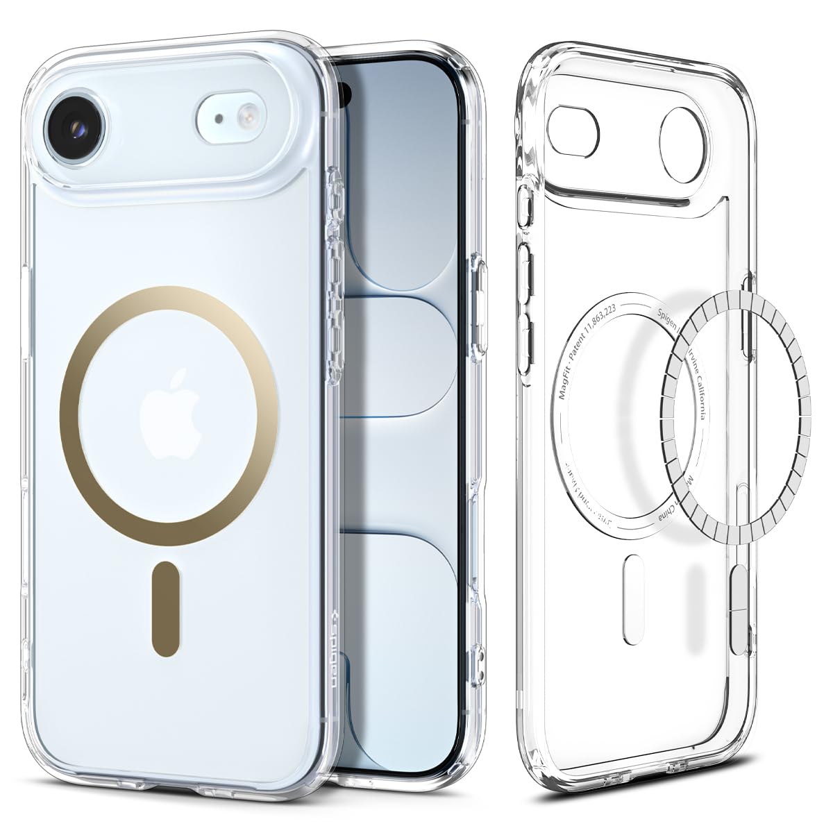 Spigen for iPhone 17 Pro Max Case, Ultra Hybrid MagFit [TPU Covered Camera Control] [Anti-Yellowing] [Compatible with Magsafe] - Clear