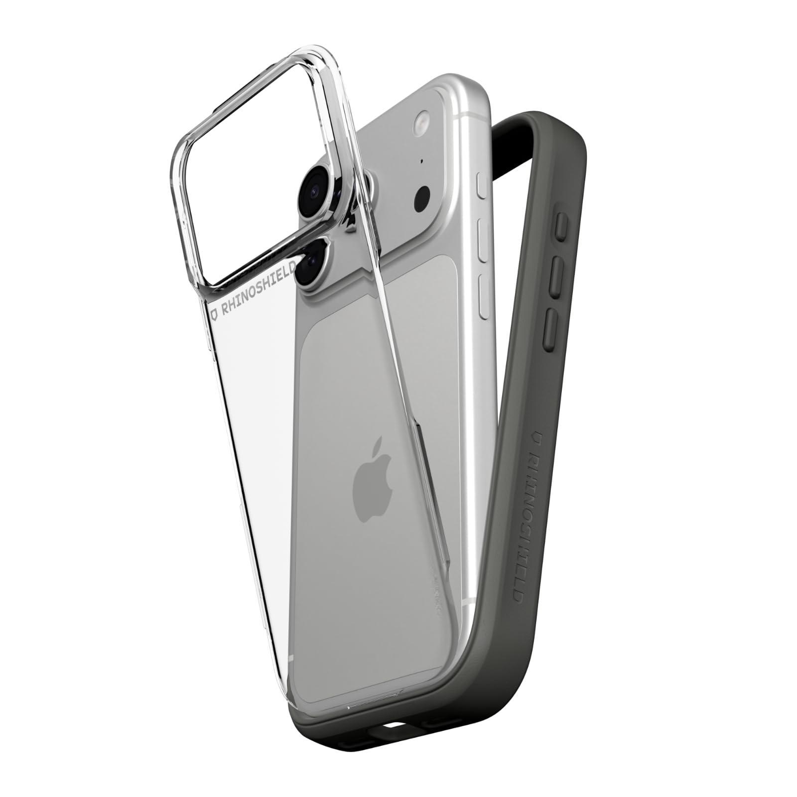 RhinoShield Phone Case Compatible with iPhone 17 Pro Max | Mod NX - Modular Protective Bumper Case Without Backplate, Slim Design, Shockproof with Military Grade Drop Protection - Graphite