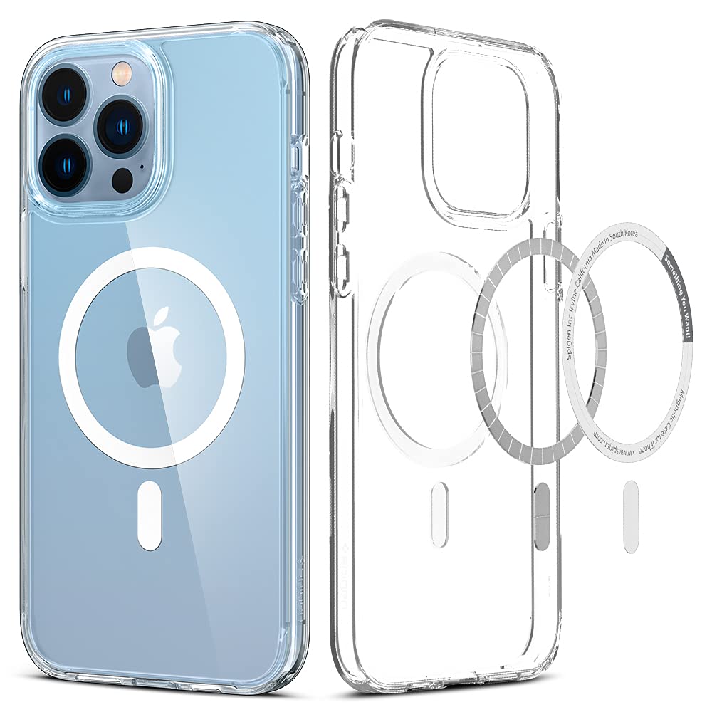 Spigen for iPhone 17 Pro Max Case, Ultra Hybrid MagFit [TPU Covered Camera Control] [Anti-Yellowing] [Compatible with Magsafe] - Clear