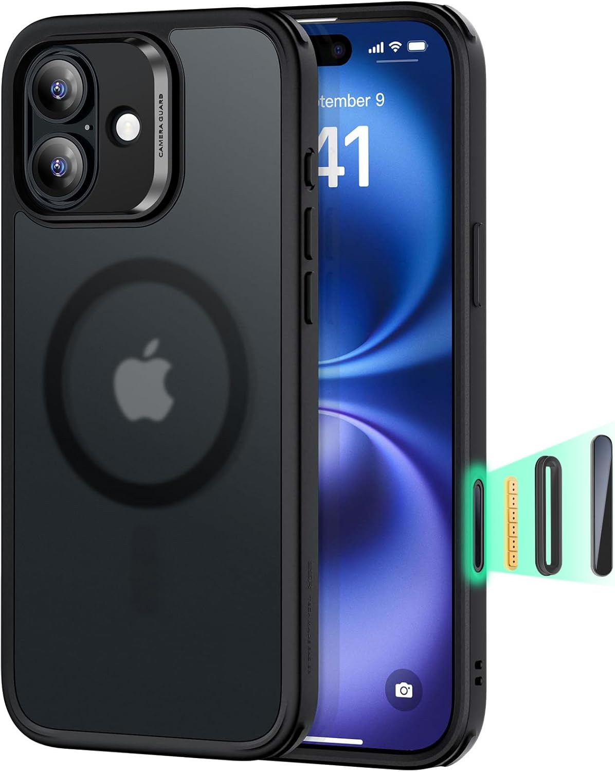 ESR for iPhone 17 Pro Max Case, Camera Control, Compatible with MagSafe, Shockproof Military-Grade Protection, Magnetic Phone Case for iPhone 17 Pro Max, Classic Hybrid Case, Clear