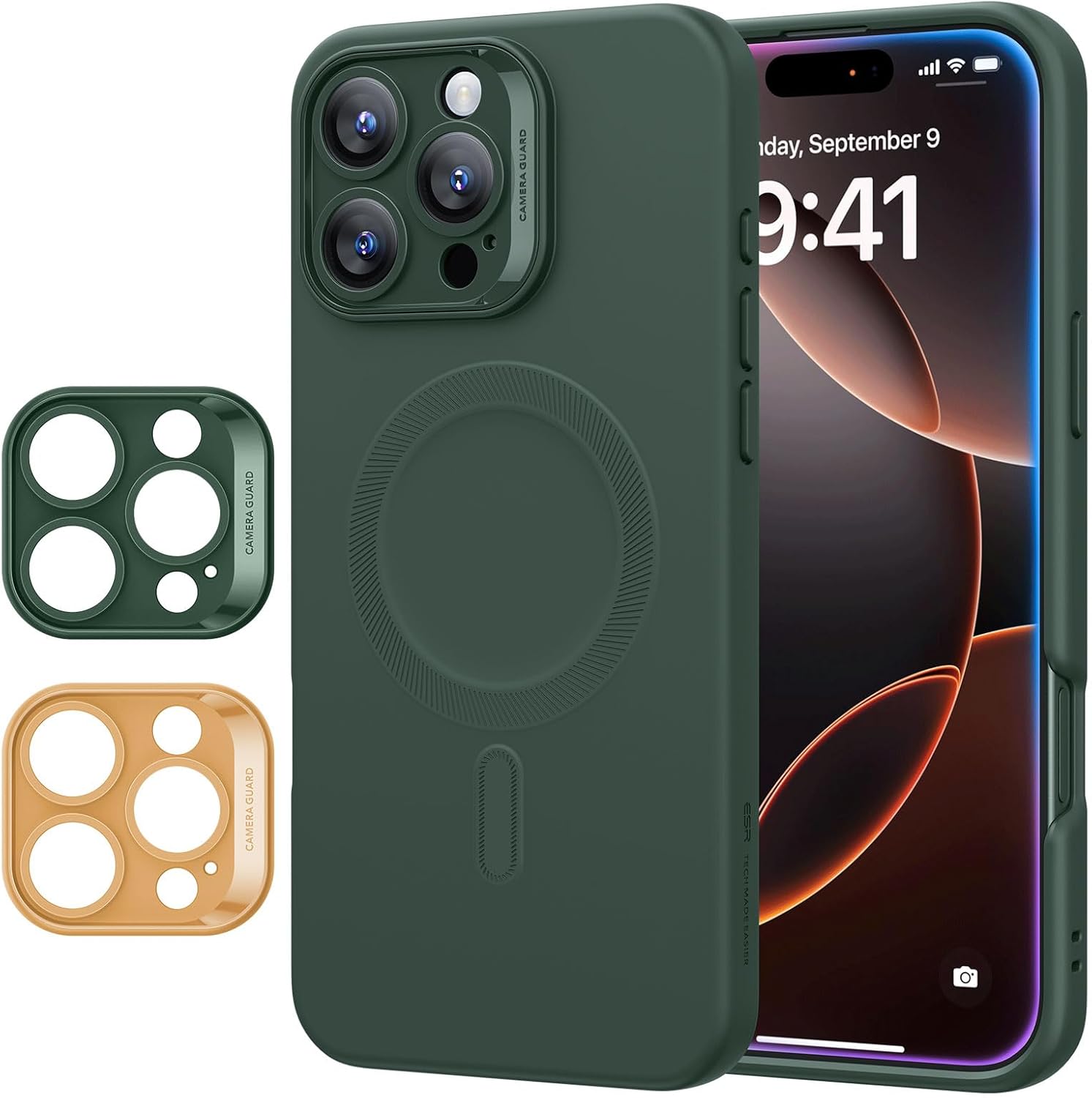 ESR for iPhone 17 Pro Max Case, Camera Control, Compatible with MagSafe, Shockproof Military-Grade Protection, Magnetic Phone Case for iPhone 17 Pro Max, Classic Hybrid Case, Clear