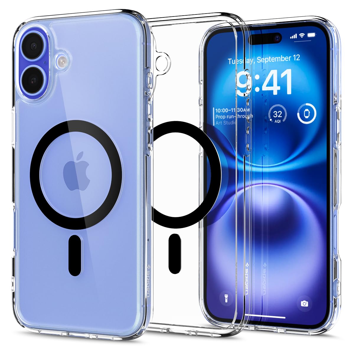 Spigen for iPhone 17 Pro Max Case, Ultra Hybrid MagFit [TPU Covered Camera Control] [Anti-Yellowing] [Compatible with Magsafe] - Clear