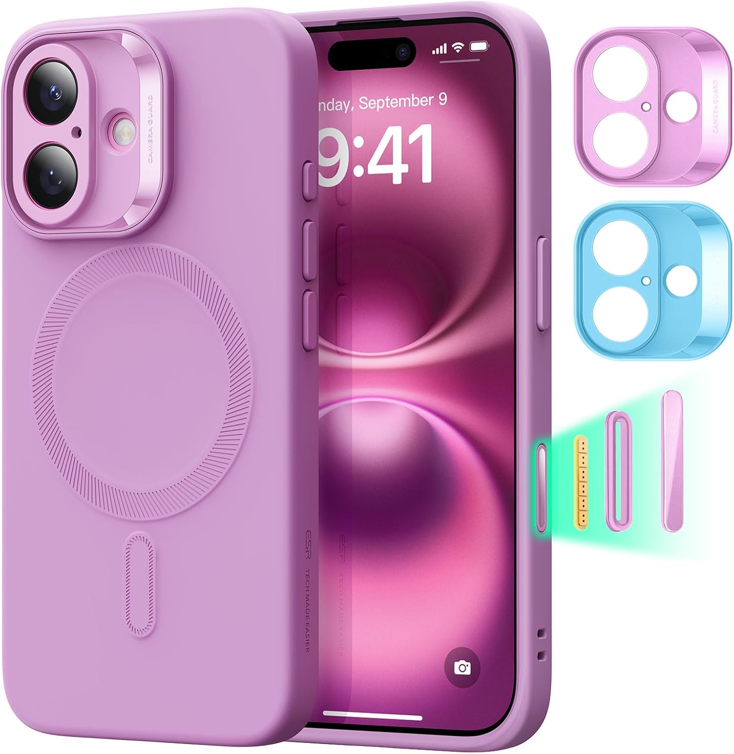 ESR for iPhone 17 Pro Max Case, Camera Control, Compatible with MagSafe, Shockproof Military-Grade Protection, Magnetic Phone Case for iPhone 17 Pro Max, Classic Hybrid Case, Clear