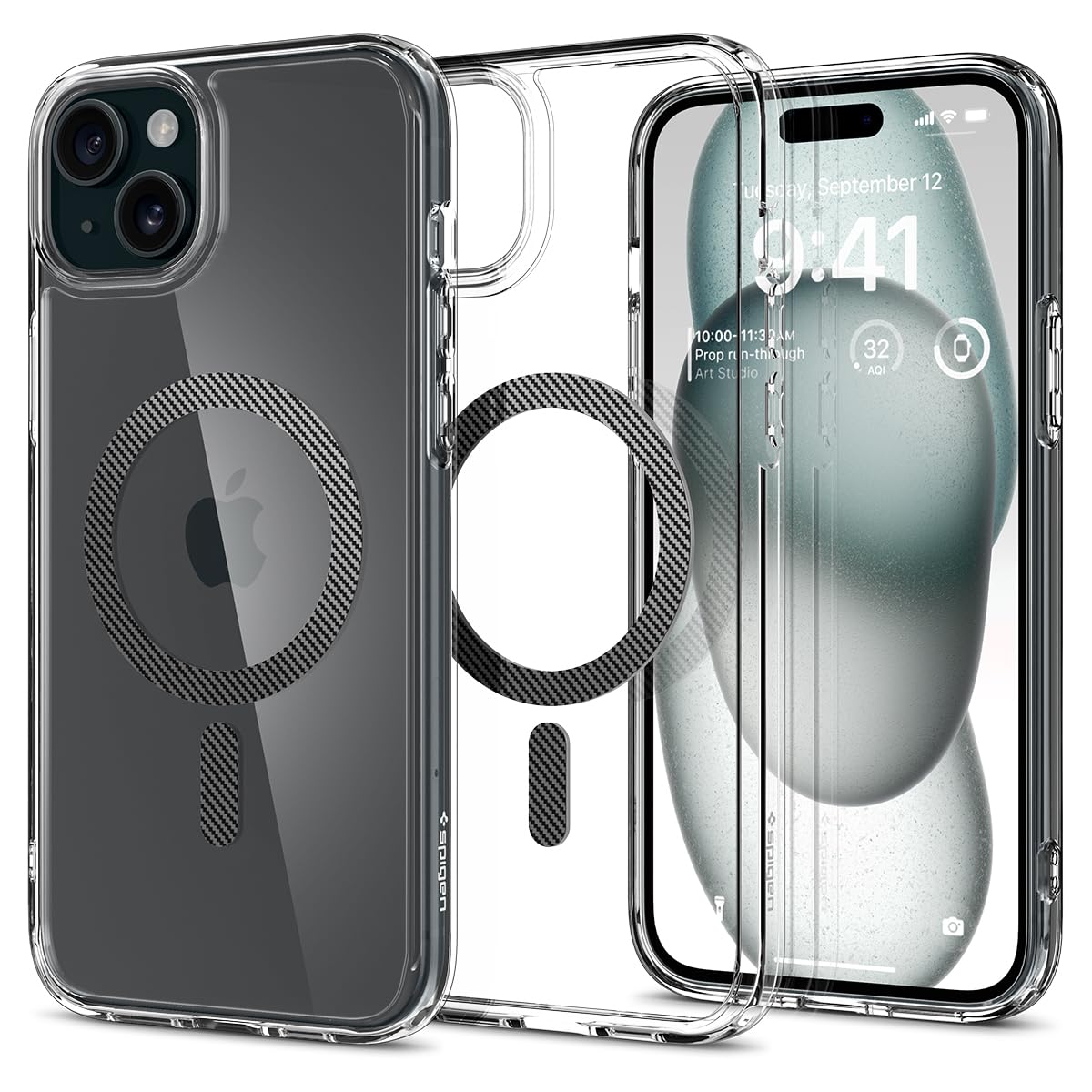 Spigen for iPhone 17 Pro Max Case, Ultra Hybrid MagFit [TPU Covered Camera Control] [Anti-Yellowing] [Compatible with Magsafe] - Clear