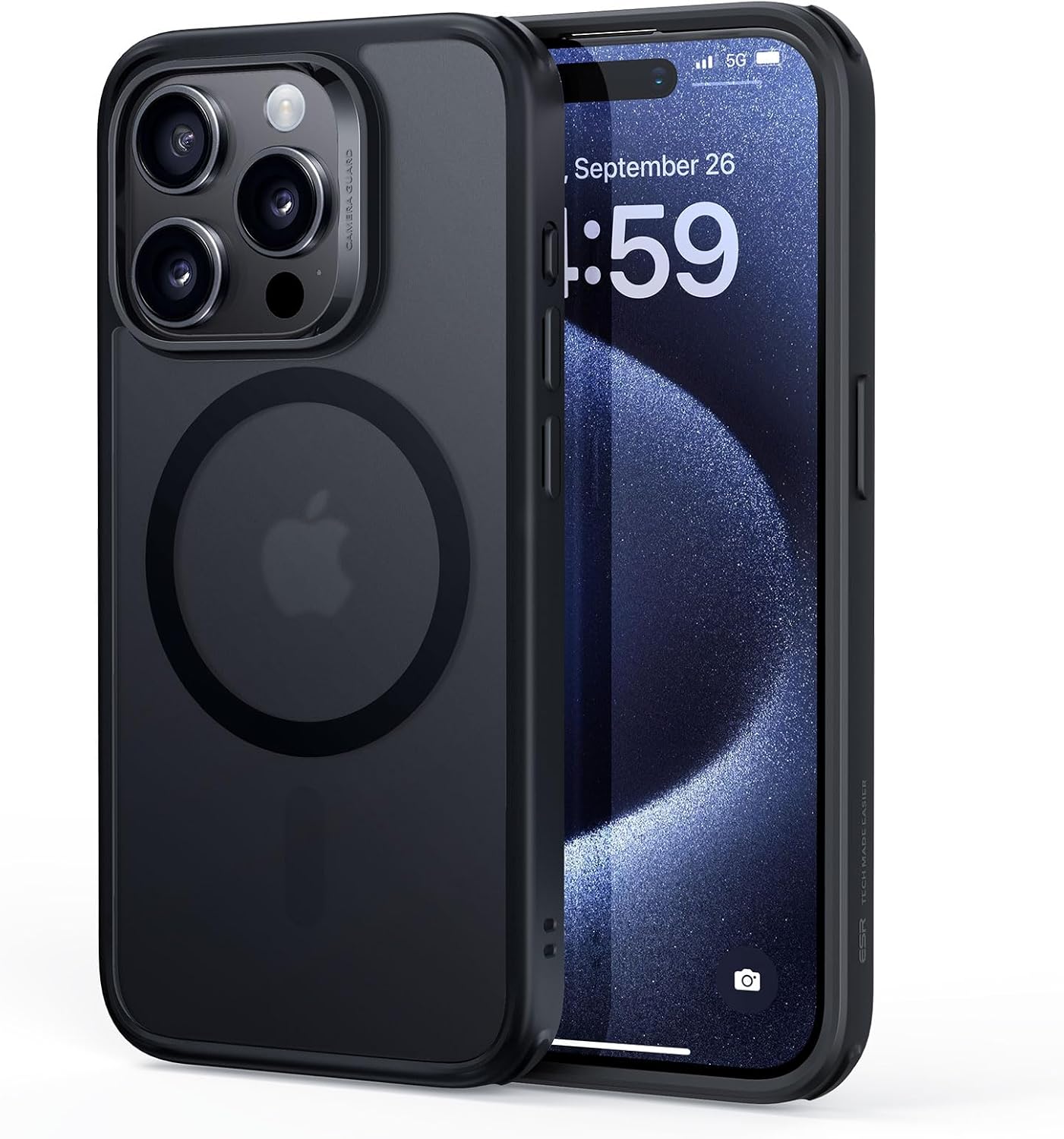 ESR for iPhone 17 Pro Max Case, Camera Control, Compatible with MagSafe, Shockproof Military-Grade Protection, Magnetic Phone Case for iPhone 17 Pro Max, Classic Hybrid Case, Clear