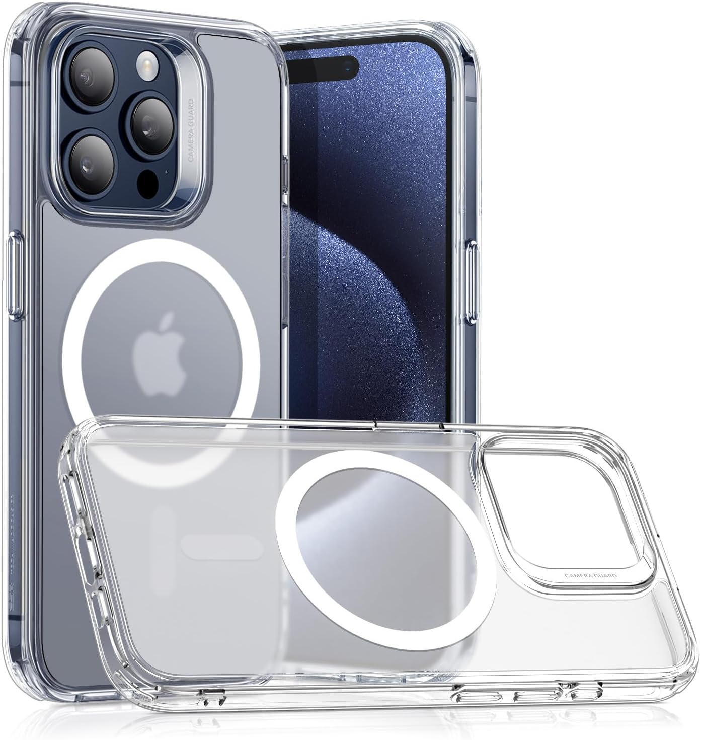 ESR for iPhone 17 Pro Max Case, Camera Control, Compatible with MagSafe, Shockproof Military-Grade Protection, Magnetic Phone Case for iPhone 17 Pro Max, Classic Hybrid Case, Clear