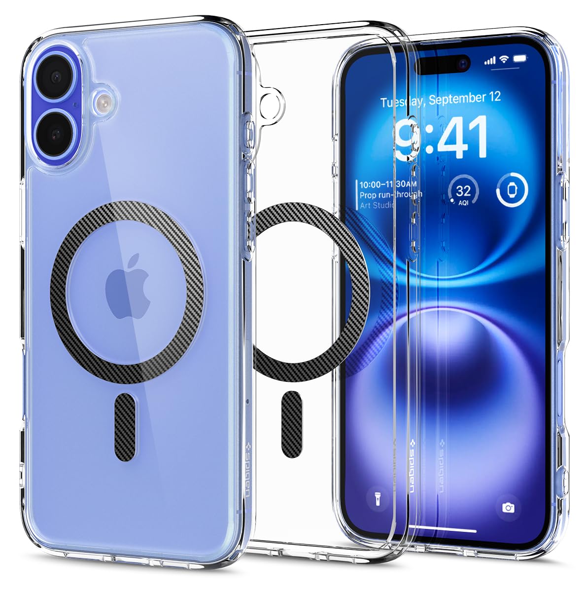 Spigen for iPhone 17 Pro Max Case, Ultra Hybrid MagFit [TPU Covered Camera Control] [Anti-Yellowing] [Compatible with Magsafe] - Clear