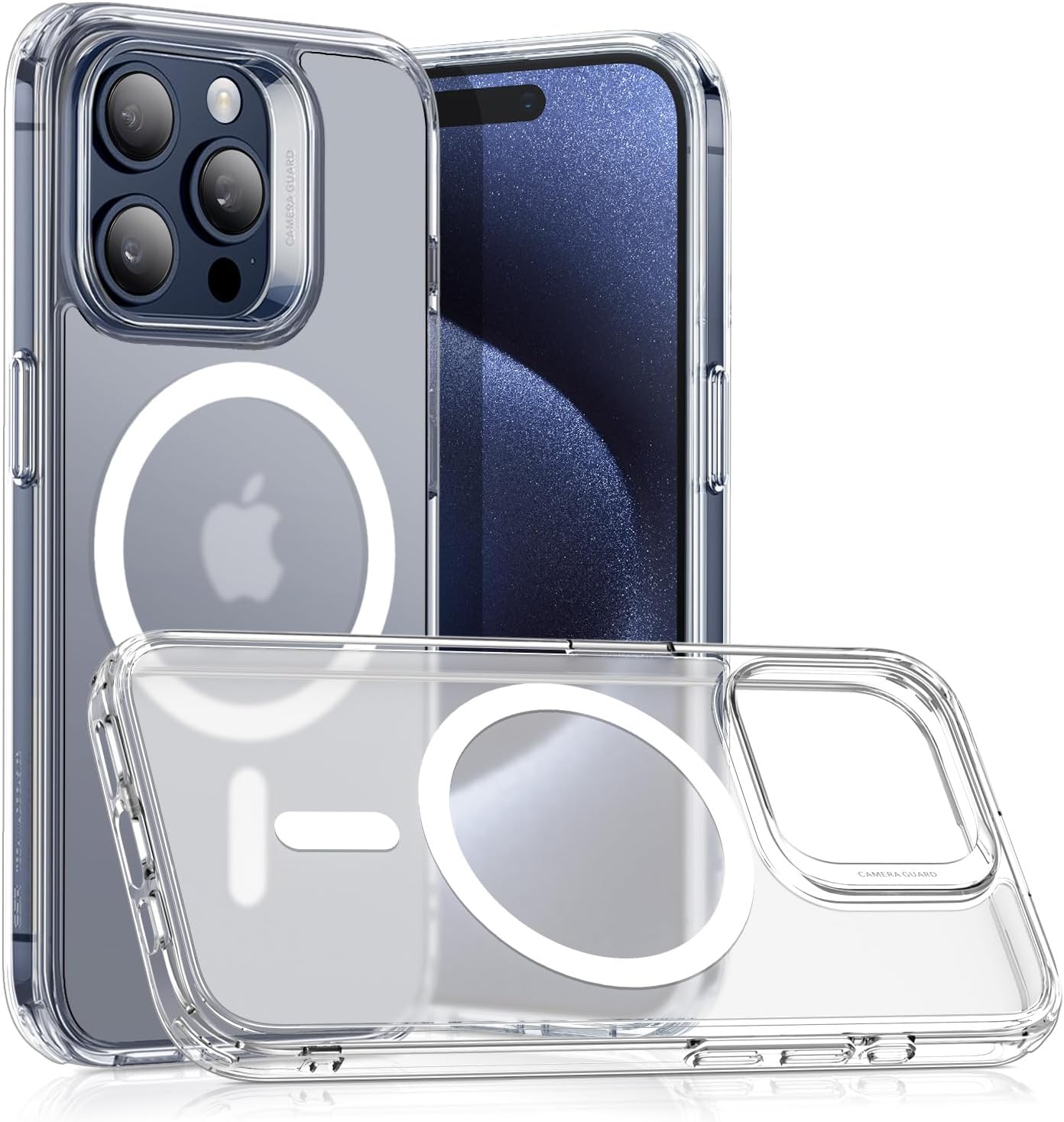 ESR for iPhone 17 Pro Max Case, Camera Control, Compatible with MagSafe, Shockproof Military-Grade Protection, Magnetic Phone Case for iPhone 17 Pro Max, Classic Hybrid Case, Clear