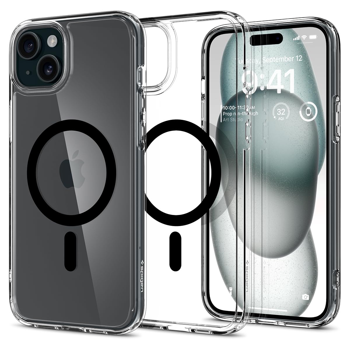 Spigen for iPhone 17 Pro Max Case, Ultra Hybrid MagFit [TPU Covered Camera Control] [Anti-Yellowing] [Compatible with Magsafe] - Clear