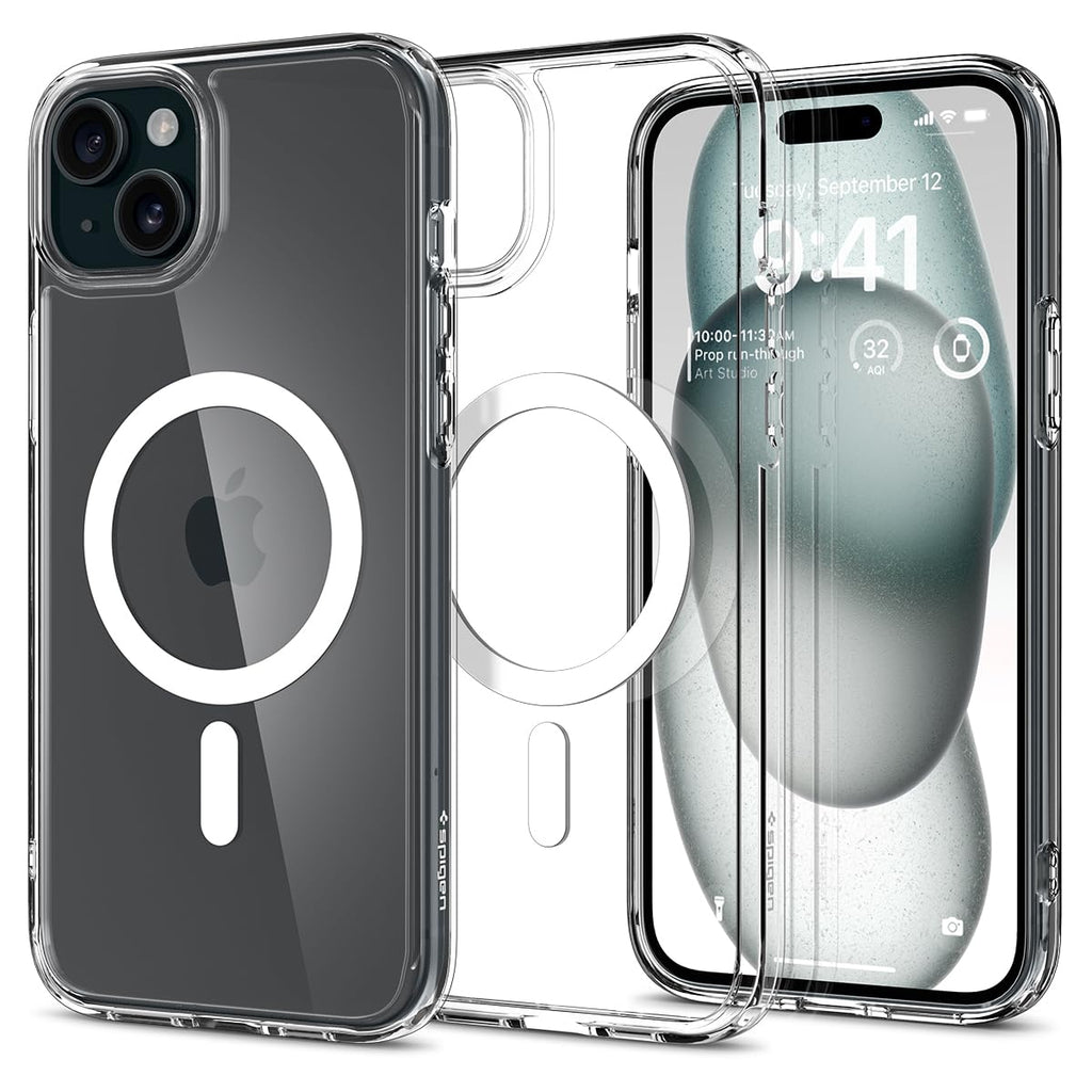 Spigen for iPhone 17 Pro Max Case, Ultra Hybrid MagFit [TPU Covered Camera Control] [Anti-Yellowing] [Compatible with Magsafe] - Clear