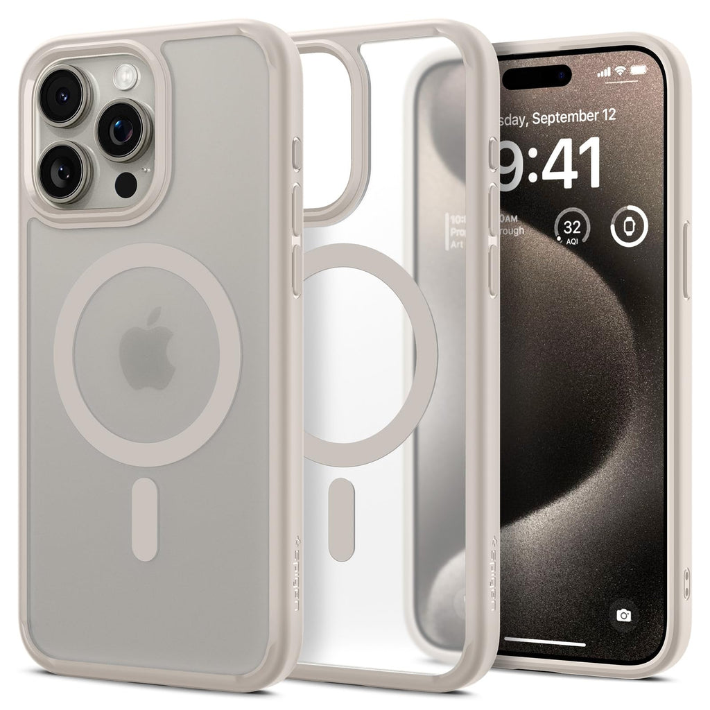 Spigen for iPhone 17 Pro Max Case, Ultra Hybrid MagFit [TPU Covered Camera Control] [Anti-Yellowing] [Compatible with Magsafe] - Clear
