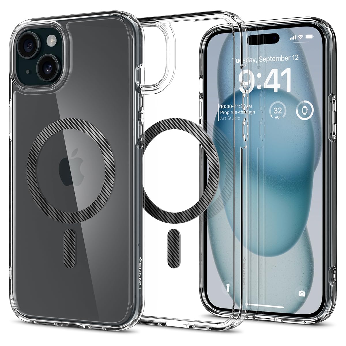 Spigen for iPhone 17 Pro Max Case, Ultra Hybrid MagFit [TPU Covered Camera Control] [Anti-Yellowing] [Compatible with Magsafe] - Clear