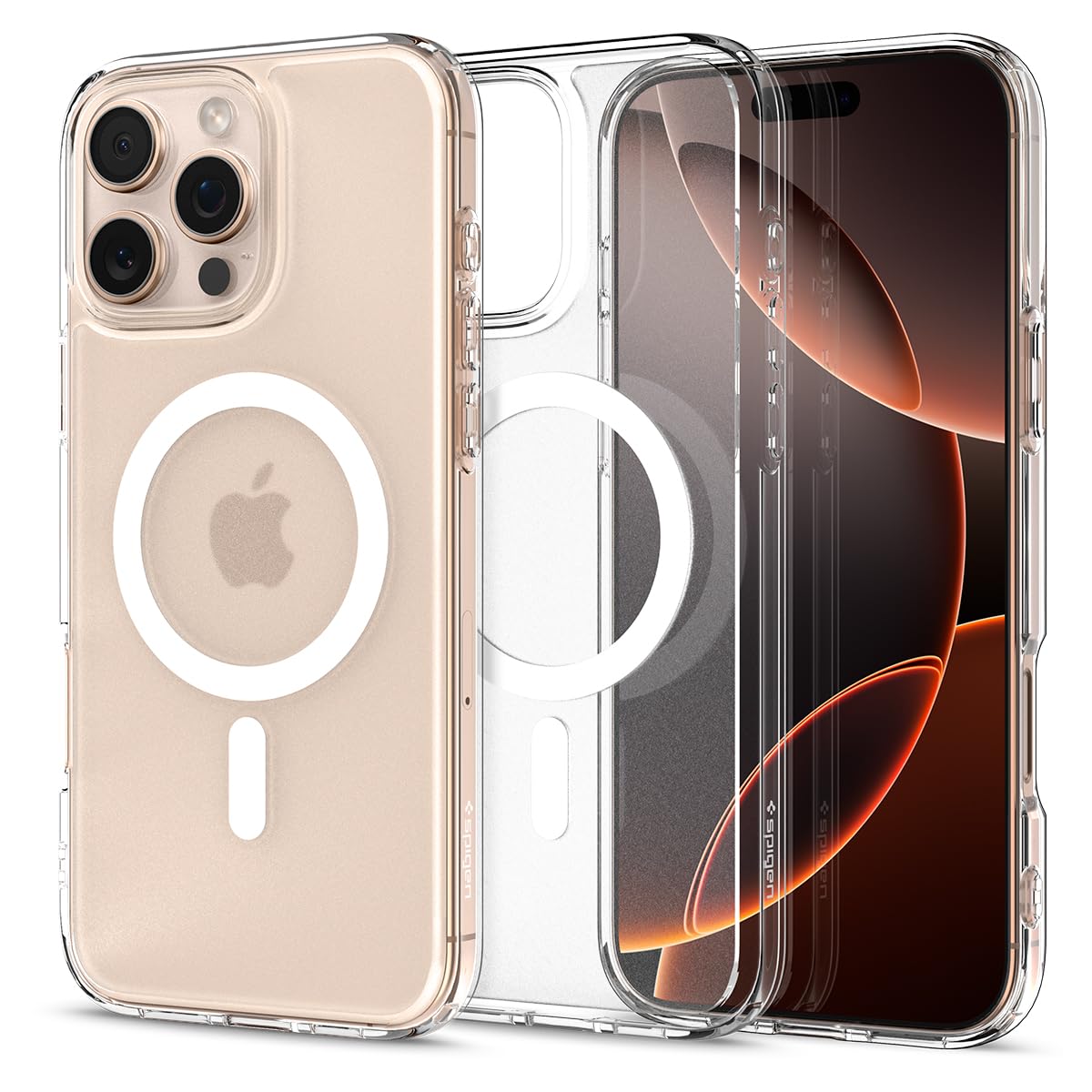 Spigen for iPhone 17 Pro Max Case, Ultra Hybrid MagFit [TPU Covered Camera Control] [Anti-Yellowing] [Compatible with Magsafe] - Clear