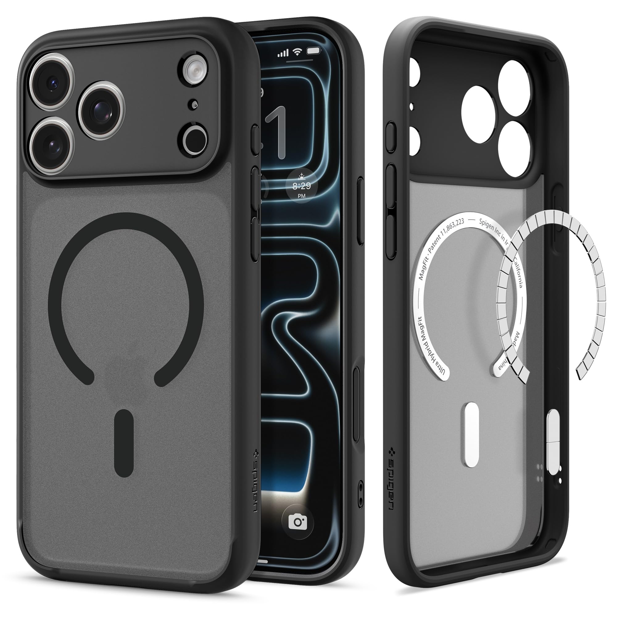 Spigen for iPhone 17 Pro Max Case, Ultra Hybrid MagFit [TPU Covered Camera Control] [Anti-Yellowing] [Compatible with Magsafe] - Clear